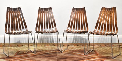 Lot 154 - HANS BRATTRUD; a set of four mid century...