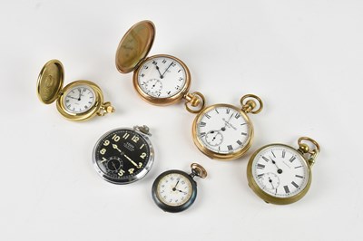 Lot 1580 - A collection of pocket watches including two...