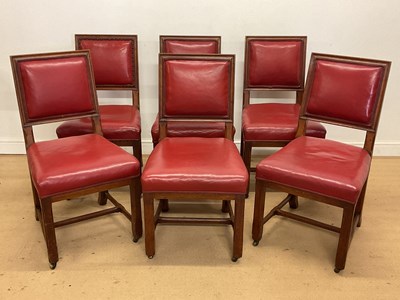Lot 512 - A set of six Victorian Gothic revival oak...
