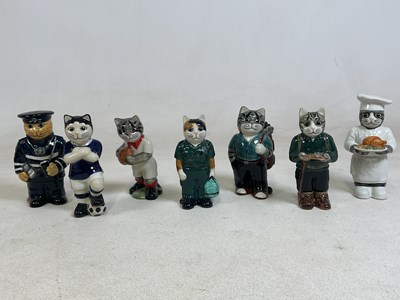 Lot 164 - QUAIL POTTERY; seven characterised figures of...