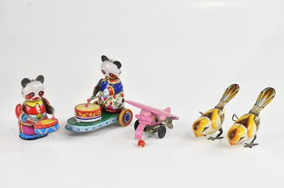 Lot 676 - Five Chinese clockwork models including a...