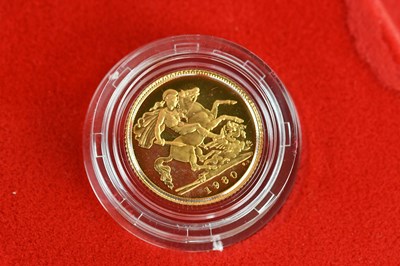 Lot 549 - An Elizabeth II proof half sovereign, 1980, in...