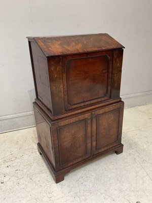 Lot 1162 - A 19th century mahogany cabinet on stand,...