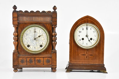 Lot 1276 - An early 20th century German stained pine and...