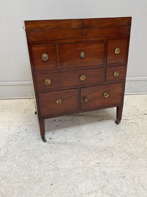 Lot 1066 - An early 19th century mahogany gentleman's...