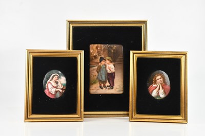 Lot 242 - ARTHUR STORCH; a rectangular hand painted...