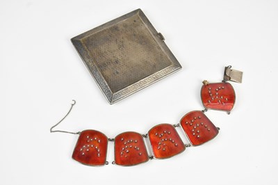 Lot 315 - A & J ZIMMERMAN; a George V hallmarked silver...