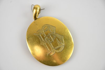 Lot 7 - A Victorian yellow metal portrait miniature...