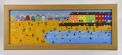 Lot 142 - GORDON BARKER; oil, 'Flying Red Kite on the...