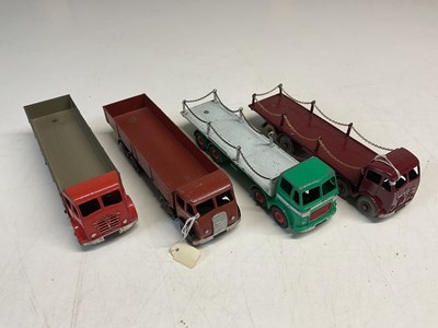Lot 65 - DINKY; four Foden and Leyland model trucks...