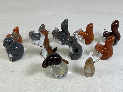 Lot 241 - LANGHAM; crystal glass animals including...