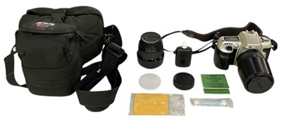 Lot 346 - NIKON; an N60 camera, with Sigma zoom...