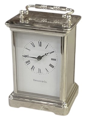 Lot 111 - TIFFANY & CO; a modern stainless steel Swiss...