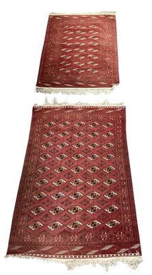 Lot 78 - A near pair of Persian hand knotted Turkmen...
