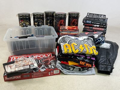 Lot 95 - AC/DC; a large collection of memorabilia and...