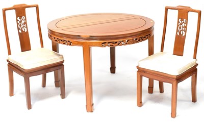 Lot 46 - A modern Chinese extending table, 212 x 112cm,...