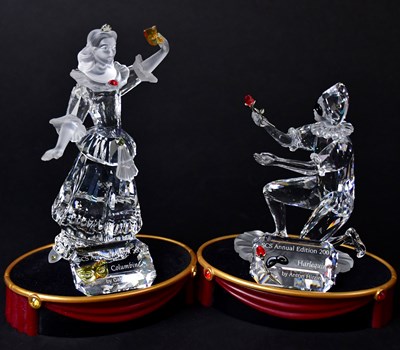 Lot 215 - SWAROVSKI; three boxed crystal 'Figures of the...