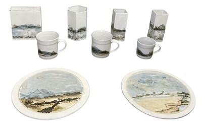 Lot 511 - HIGHLAND STONEWARE, LOCHINVER, SCOTLAND; nine...