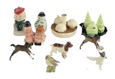 Lot 531 - BESWICK; a porcelain salt and pepper shaker...