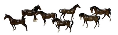 Lot 532 - BESWICK; seven assorted porcelain figures of...