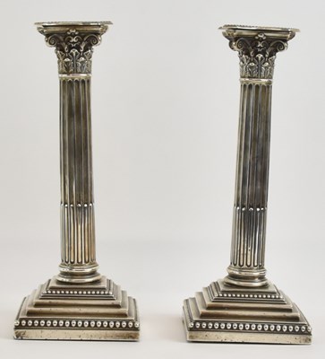 Lot 1137 - THOMAS A SCOTT; a pair of Edwardian hallmarked...
