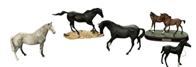 Lot 538 - ROYAL DOULTON; five assorted porcelain figures...