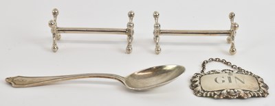 Lot 1188 - A group of small silver comprising a...