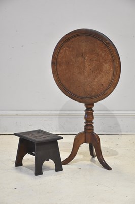Lot 1176 - A 19th century provincial oak circular...