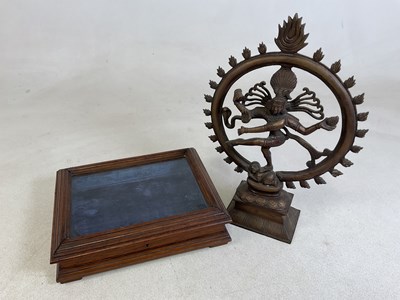 Lot 261 - An Indian bronze figure of Shiva in Nataraja...