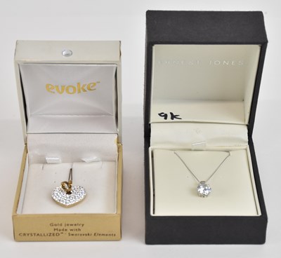 Lot 1344 - A 9ct white gold fine link necklace, length...