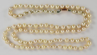 Lot 1360 - CIRO; a single strand cultured pearl necklace,...