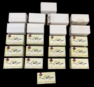 Lot 417 - Nine boxed scale model vehicles and thirteen...