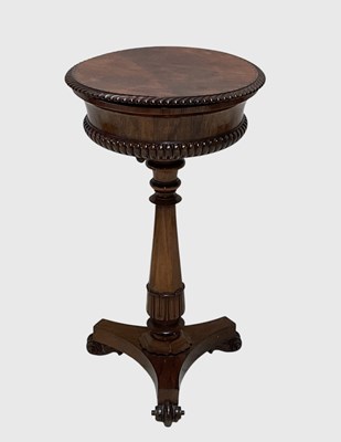 Lot 1015 - A William IV rosewood teapoy in the manner of...