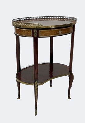 Lot 1016 - A late 19th century French two tier oval side...