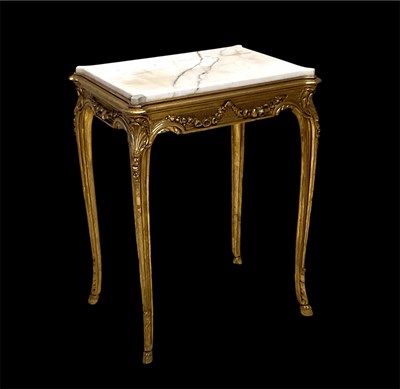 Lot 1010 - A 19th century French Louis XVI style giltwood...