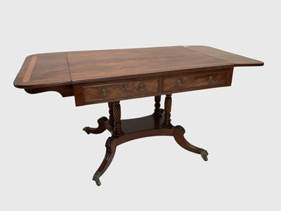 Lot 1006 - A 19th century mahogany and satinwood inlaid...