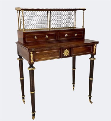 Lot 1002 - A Regency style rosewood and gilt brass...