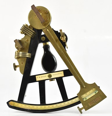 Lot 1288 - J M HYDE BRISTOL; a 19th century brass and...