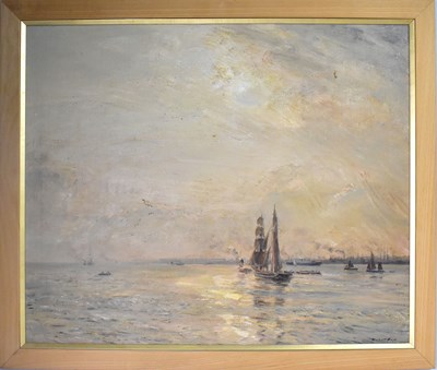 Lot 384 - HERBERT ROYLE (1878-1958); oil on canvas, tall...