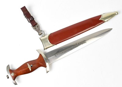 Lot 449 - A WWII German Third Reich SA dagger, the 22cm...