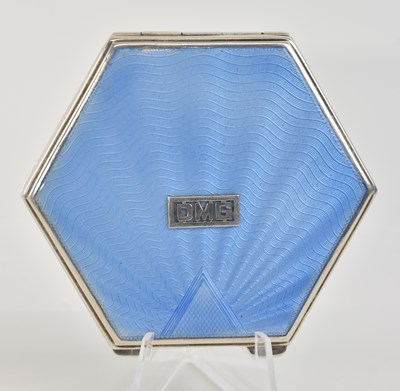 Lot 1125 - A George V hallmarked silver and enamelled Art...