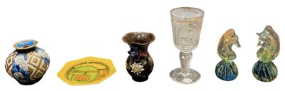 Lot 582 - MDINA; a pair of art glass paperweights...