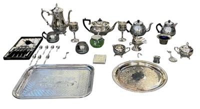 Lot 1088 - A quantity of assorted silver plated items...