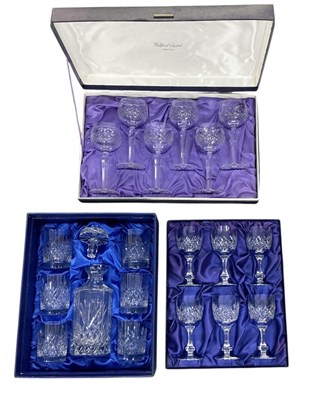 Lot 570 - WATFORD CRYSTAL; a boxed set of six hand cut...