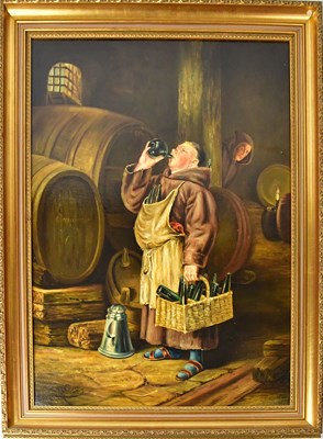 Lot 330 - C. G. CLARE; oil on board, after Eduard...