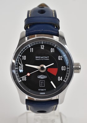 Lot 1500 - BREMONT; a gentleman's stainless steel 'Jaguar'...