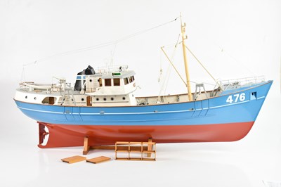 Lot 669 - A scratch built model boat 'Nordkap', length...