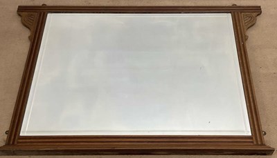 Lot 536 - A 19th century mahogany overmantel mirror, 82...