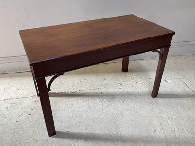 Lot 1090 - A George III mahogany console table, height...