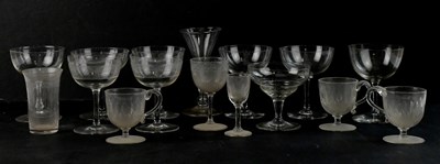 Lot 350 - A 19th century cordial glass, mixed collection...